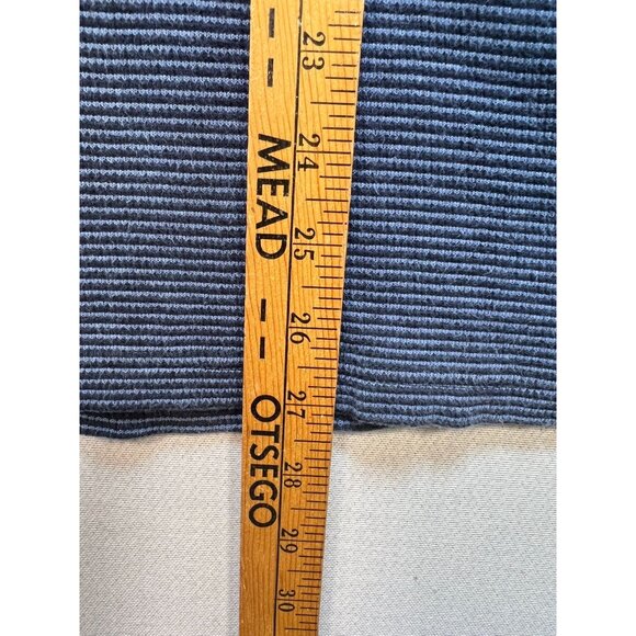 Michael Kors Men's 1/4 Button Pullover Sweater Mock Neck Stretch Size XL Blue - Picture 9 of 12